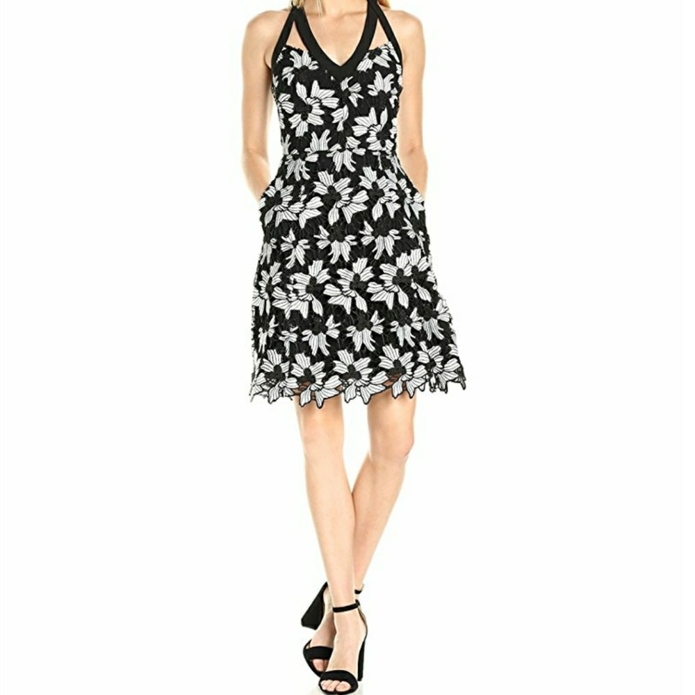 Rachel Roy Black & White Lace Sundress